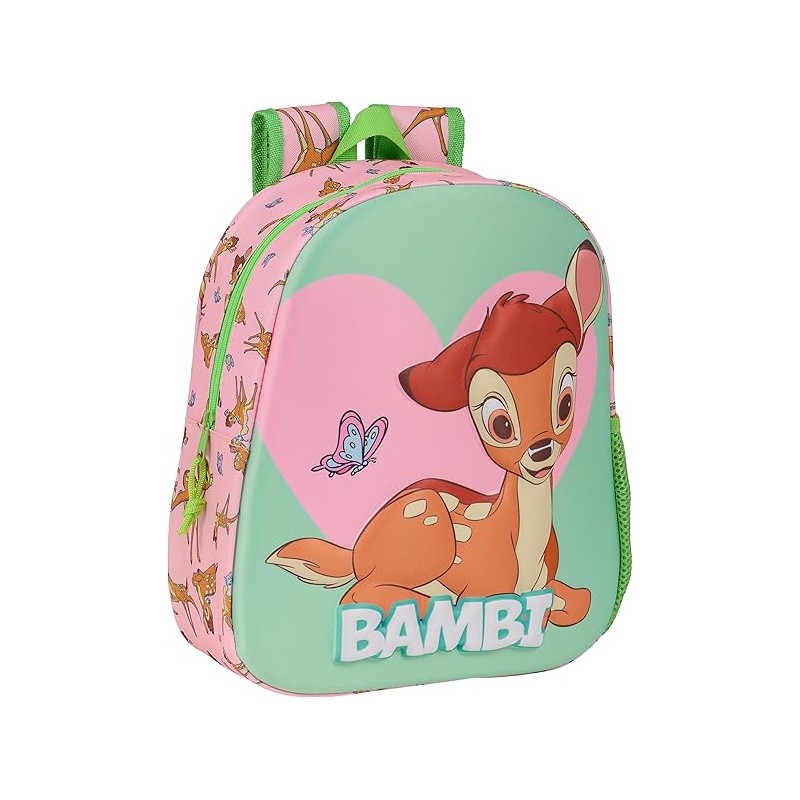 Mochila Escolar 3D BAMBI 27x10x33 cm