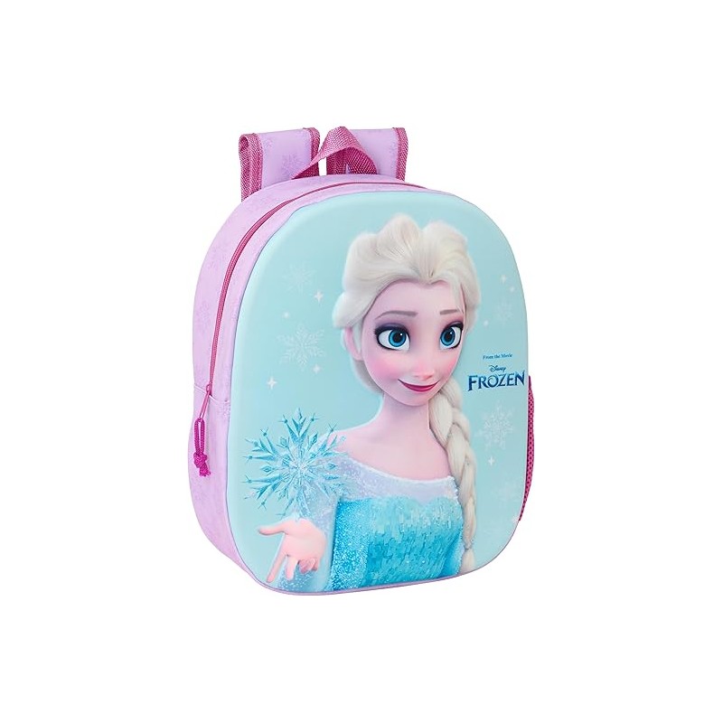 Mochila Escolar con Diseño 3D Safta FROZEN 3D 27x10x33 cm