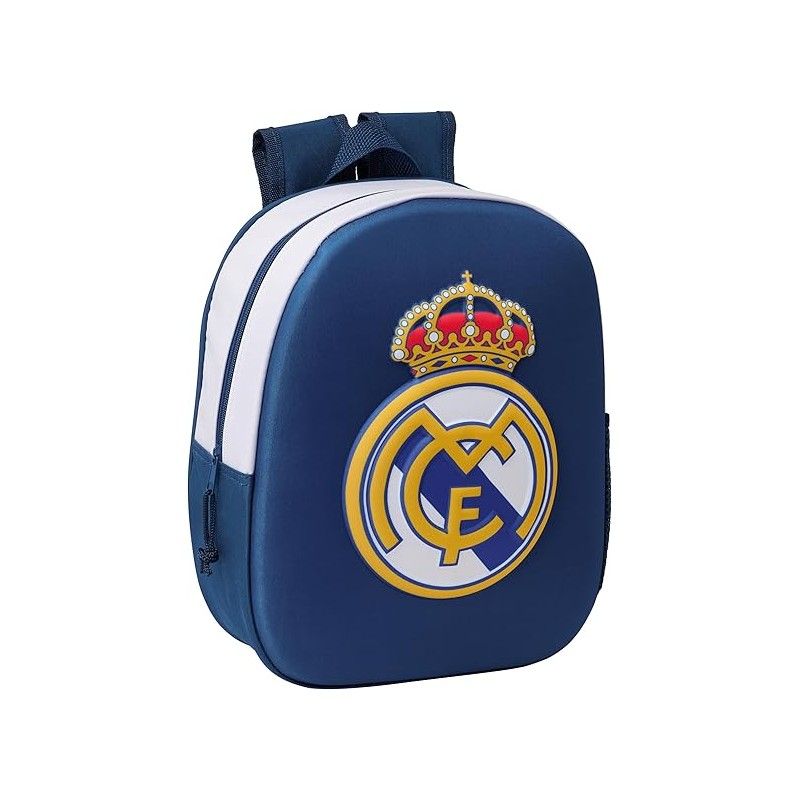 Mochila 3D Real Madrid 3D 27X10X33 Cm
