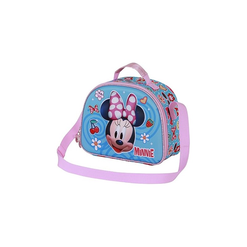 Bolsa Portamerienda 3D Unisex Kids Azul Minnie Mouse