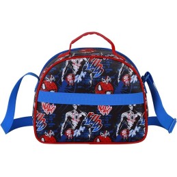 Bolsa Portamerienda 3D Unisex Kids, Rojo Spiderman Marvel 10x26x20cm