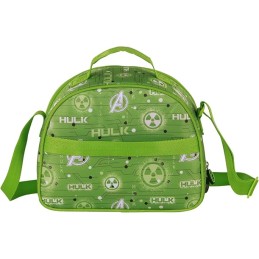 Bolsa Portamerienda 3D Unisex Kids, Verde Hulk Marvel 10x26x20cm