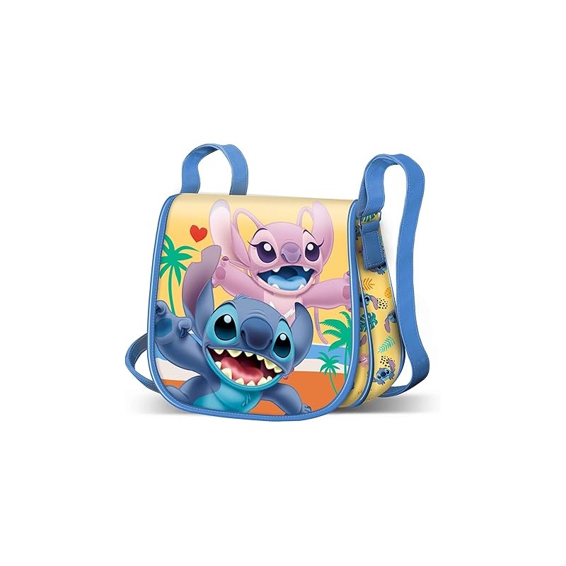 Bolso Muffin Mini Unisex Kids, Azul Lilo y Stitch Disney 6x17x16cm