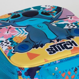 Mochila 3D con Ruedas Pequeña Disney Lilo y Stitch Colors 26 x 34 cm,