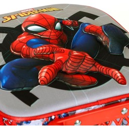 Mochila 3D con Ruedas Pequeña Marvel Spiderman Symbol 26 x 34 cm