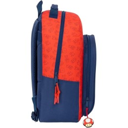 Mochila Escolar Adaptable a Carro SUPER MARIO TRICK 32x15x42 cm