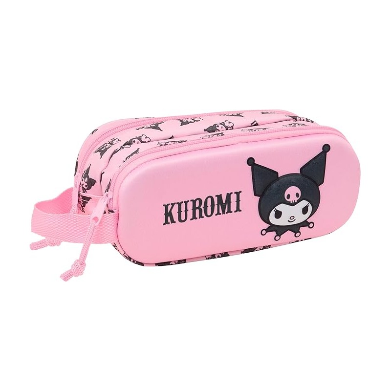 Portatodo Doble 3D Kuromi 3D 21x6x8 cm