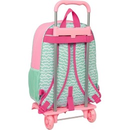 Mochila Escolar con Carro Safta Stitch Ice Cream 33x14x42 cm