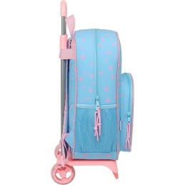 Mochila Escolar con Carro STITCH HAPPY 33x14x42 cm