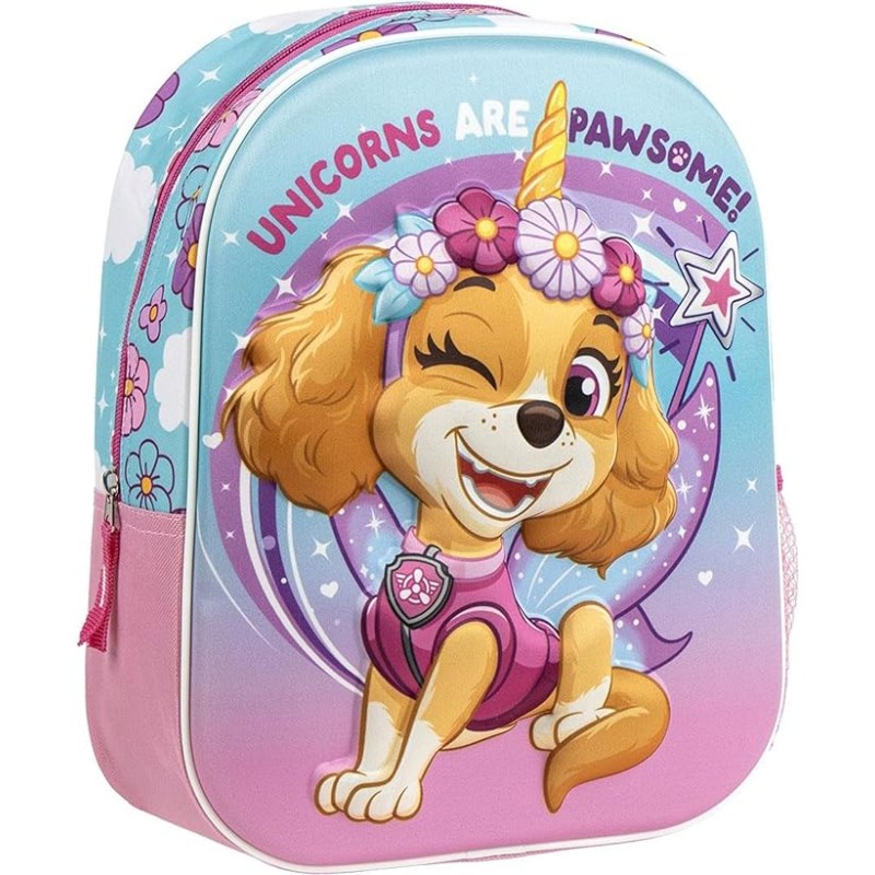 Mochila 3D Patrulla Canina 31x25x10cm.