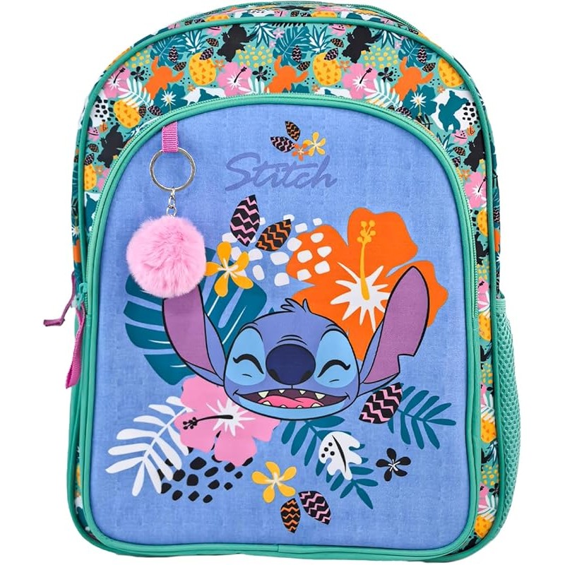 Mochila Doble Compartimento Stich Angel