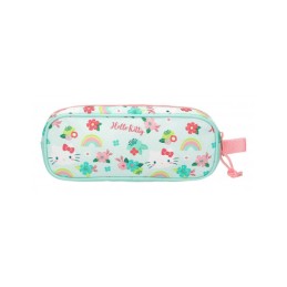 Hello Kitty Floral kitty Estuche Doble Verde 23x9x7cm.