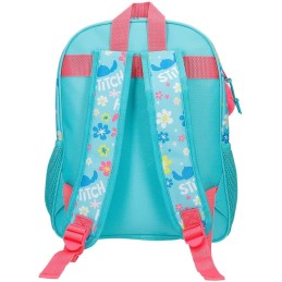 Mochila Escolar Disney Aloha Stitch Azul 27x33x11 cm