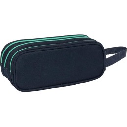 Estuche Triple Cremallera REAL MADRID 2ª EQUIPACIÓN 25/26 21x7x8.5 cm