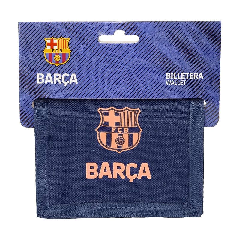 Cartera Billetera con Cabecera F.C.BARCELONA 2ª EQUIPACIÓN 12.5x9.5 cm
