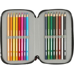 Plumier Triple 37 Pcs F.C. Barcelona 12.5X5.5X19.5 Cm