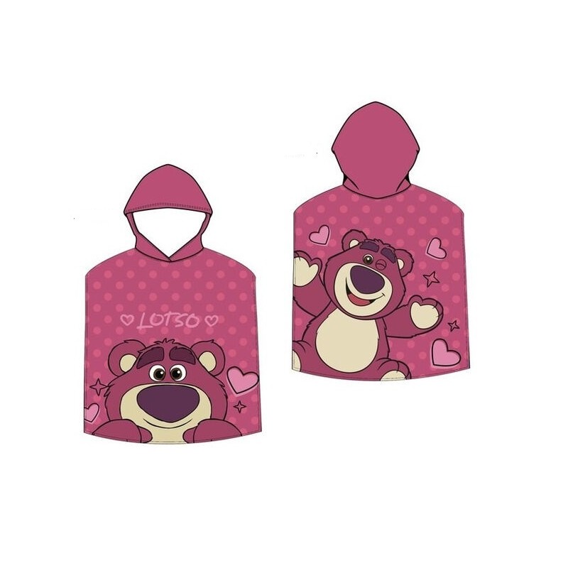 Poncho Toalla Lotso Toy Story Microfibra 55x100cm.