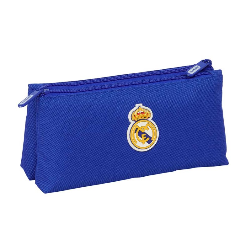 PORTATODO 2 CREMALLERAS REAL MADRID 22X8X10CM.