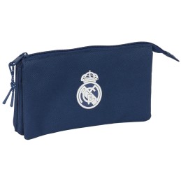 PORTATODO TRIPLE REAL MADRID CHICA MARINO 22x12x3CM