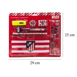 Atlético de Madrid Set de Papelería con Pegatinas