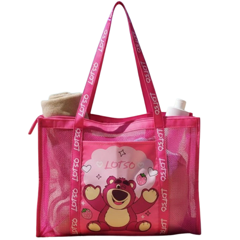 Bolsa Playa Rejilla Lotso Toy Story Disney Pixar 69x39x20cm