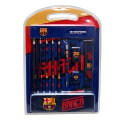 FCBarcelona Set de Papelería con Estuche de Metal