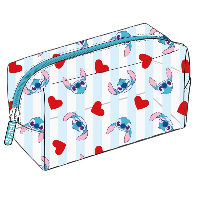 Neceser Stitch Disney 20x15x3cm. PVC.