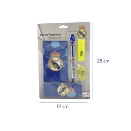 Real Madrid Set de Papelería con Block de Notas