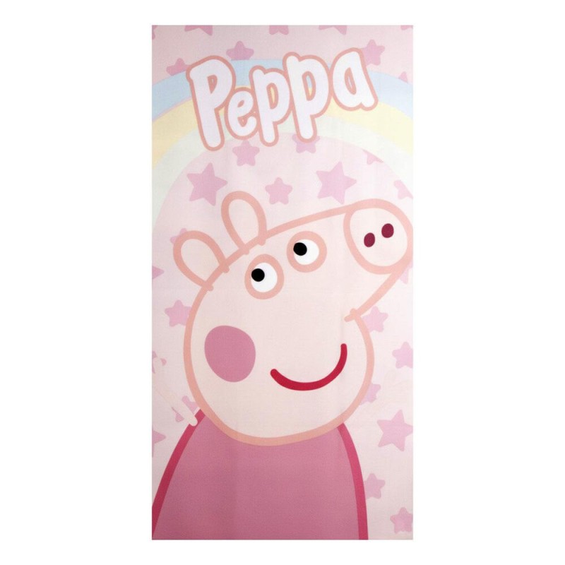 Toalla Peppa Pig microfibra 70x140cm. Composición: 100% poliester. 250 gsm.