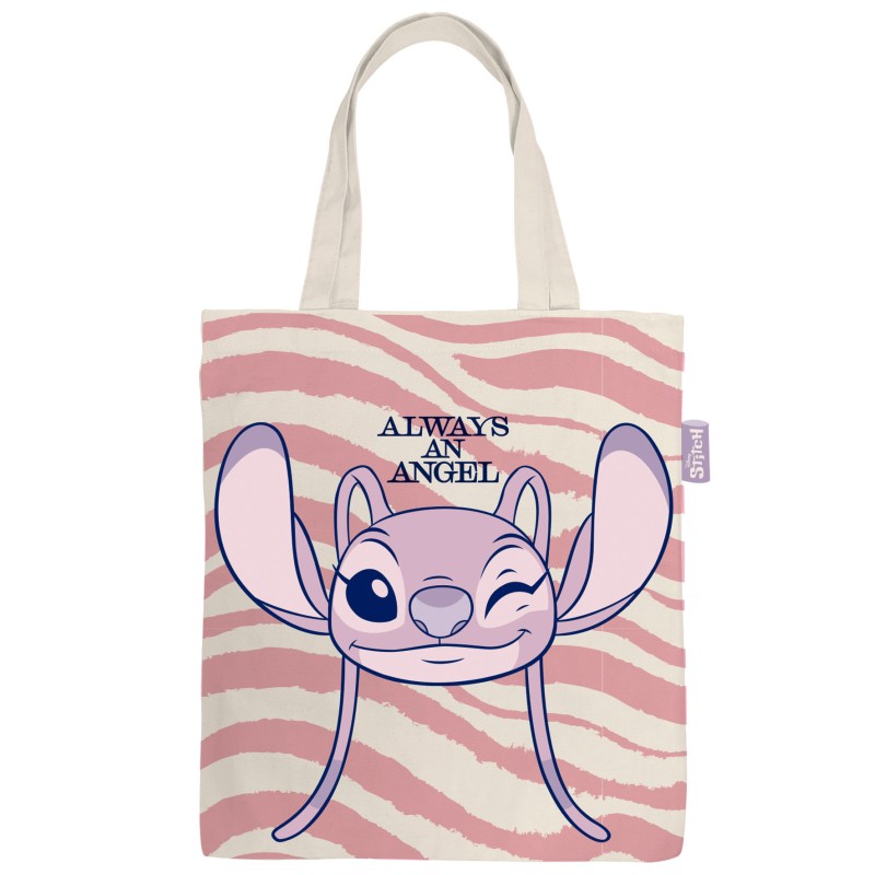 Bolsa Tipo Shopping De Algodón Con Asa De 37X41Cm De Lilo & Stitch