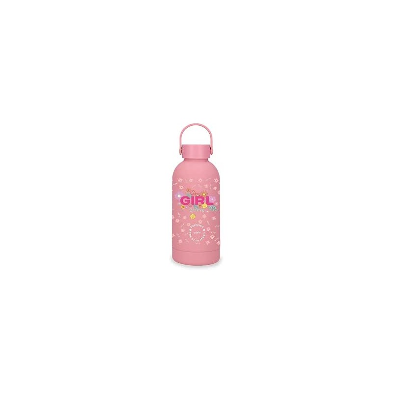 Botella Termica de Acero Inoxidable Rosa Enso Girl Zone 350ml 6,5x18,5x6,5 cms