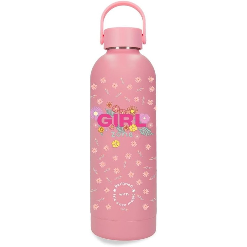 Botella Termica de Acero Inoxidable Rosa Enso Girl Zone 500ml 7,4x23,5x7,4 cms