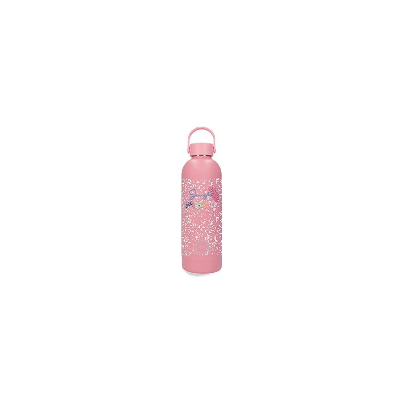 Botella Termica de Acero Inoxidable Rosa Enso Magical Jungle Mood 500ml 7x23cms