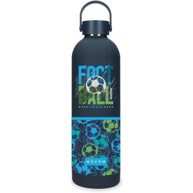 Botella Termica de Acero Inoxidable Azul Movom Enjoy 7x26,5x7 cms