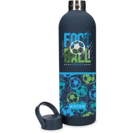 Botella Termica de Acero Inoxidable Azul Movom Enjoy 7x26,5x7 cms