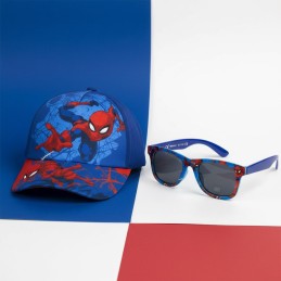 Gorra Set Gafas De Sol Spiderman Marvel