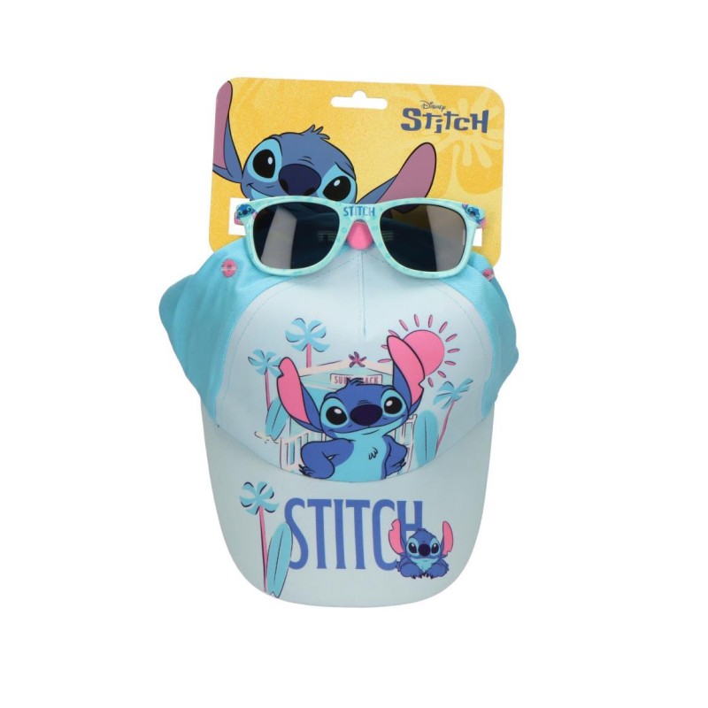 Gorra Set Gafas De Sol Stitch Disney