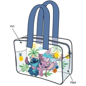 Bolsa playa Angel & Stitch...