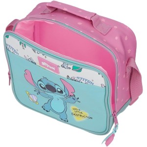 Neceser Adaptable Stitch Little Destruction Bandolera Turquesa Verde 23x23x11 cm