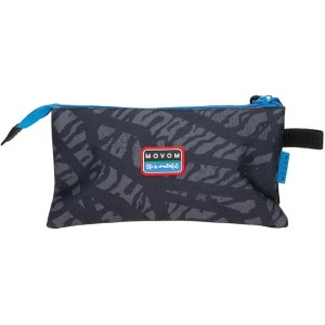 Estuche Triple Negro Movom Offside 22x12x5 cm Poliéster 1,32L