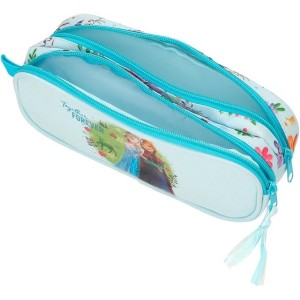 Estuche Doble Azul Claro Joumma Disney Frozen Forever 23x9x7 cm Poliéster