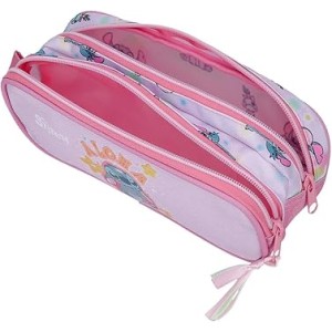 Estuche Doble Malva Joumma Disney Stitch You & Me 23x9x7 cm Poliéster