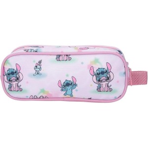Estuche Doble Malva Joumma Disney Stitch You & Me 23x9x7 cm Poliéster