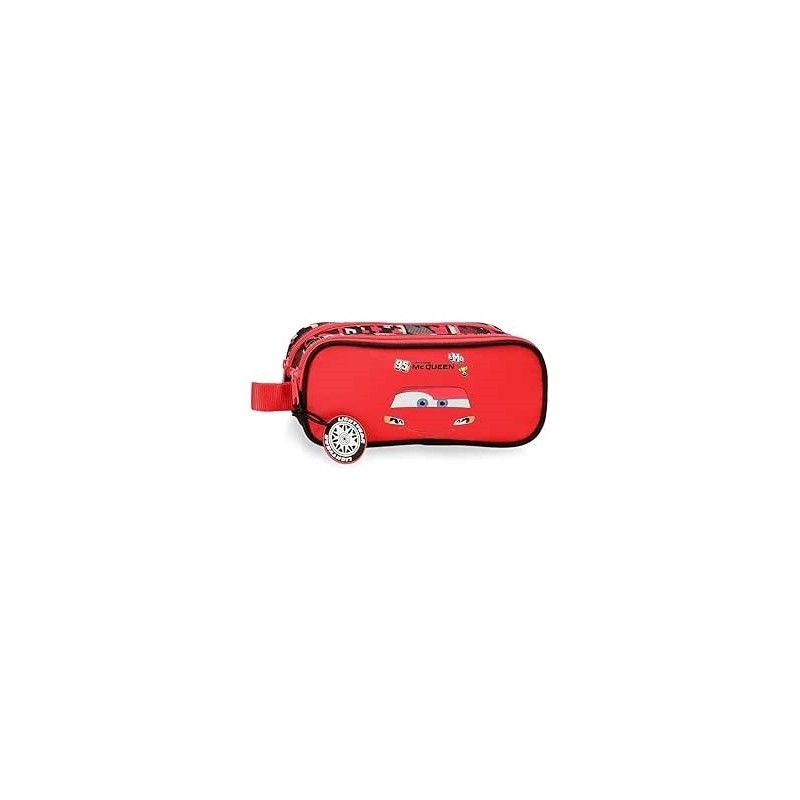 Estuche Doble Rojo Joumma Disney Cars Mcqueen Red 23x9x7 cm Poliéster