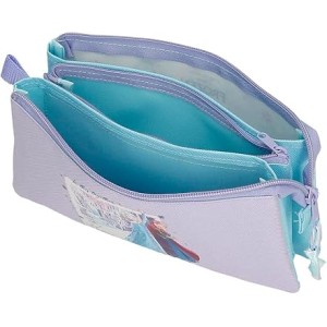 Estuche Triple Lila Joumma Disney Frozen In This Together 22x12x5 cm Poliéster