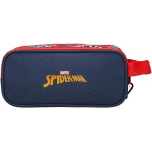 Estuche Triple Marino Joumma Marvel Grafity of Spiderman 22x10x9 cm Poliéster