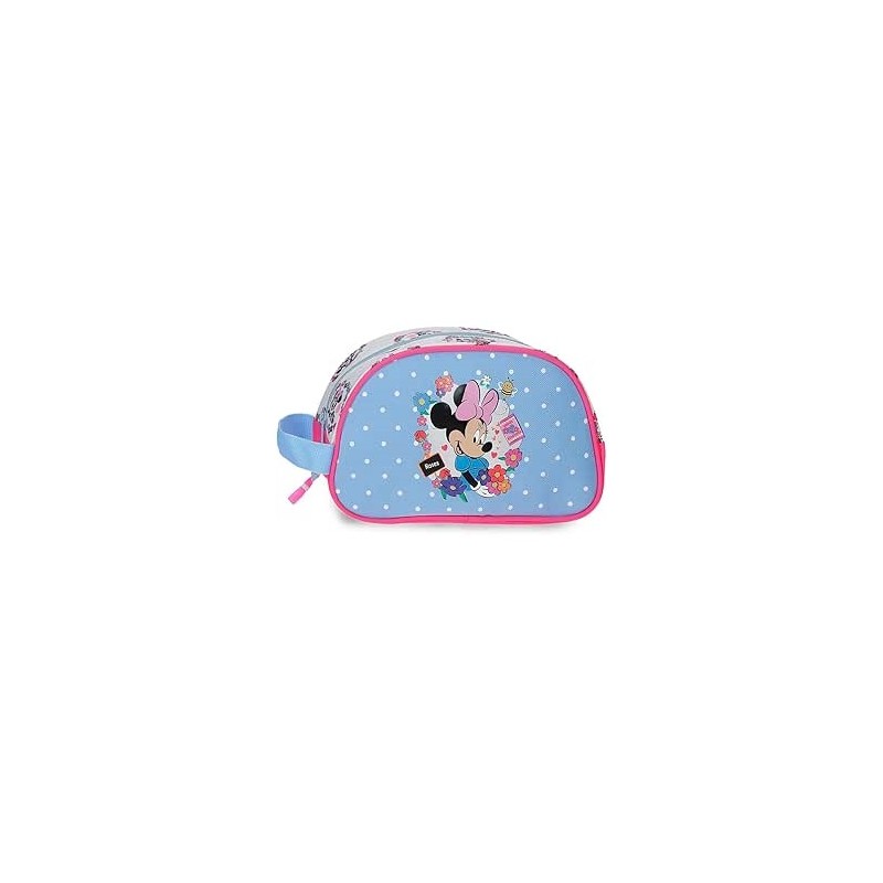 Nececer Adaptable Azul Claro Joumma Disney Minnie Flowers 24x14x10 cm Poliéster