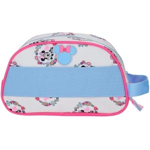 Nececer Adaptable Azul Claro Joumma Disney Minnie Flowers 24x14x10 cm Poliéster