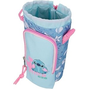 Bandolera Pequeña Azul Joumma Disney Stitch Hearts 8x22,5x8 cms Poliéster