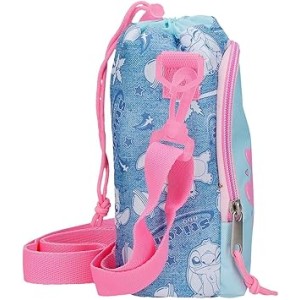 Bandolera Pequeña Azul Joumma Disney Stitch Hearts 8x22,5x8 cms Poliéster